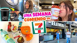 A Week Eating at 7-Eleven 🍔🍕 Better than Oxxo? | CONNY MERLIN
