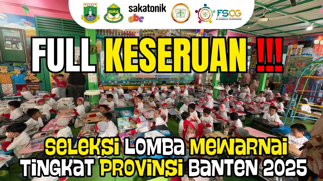 RA DZARRATUL MUTHMAINNAH IKUTI SELEKSI LOMBA MEWARNAI  🎨🖍️PROVINSI BANTEN | HARI GURU & MILAD IGRA
