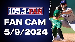 Rangers Split Double Header Wins With The Athletics, Mavs & Stars Game 2 Tonight | Fan Cam 5/9/24.