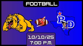 Abilene Wylie Bulldogs vs Amarillo Palo Duro Dons - Football Livestream - 10/10/2025