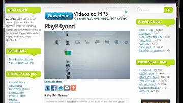 Get any PS3 theme free**NO JAILBREAK** (USB)