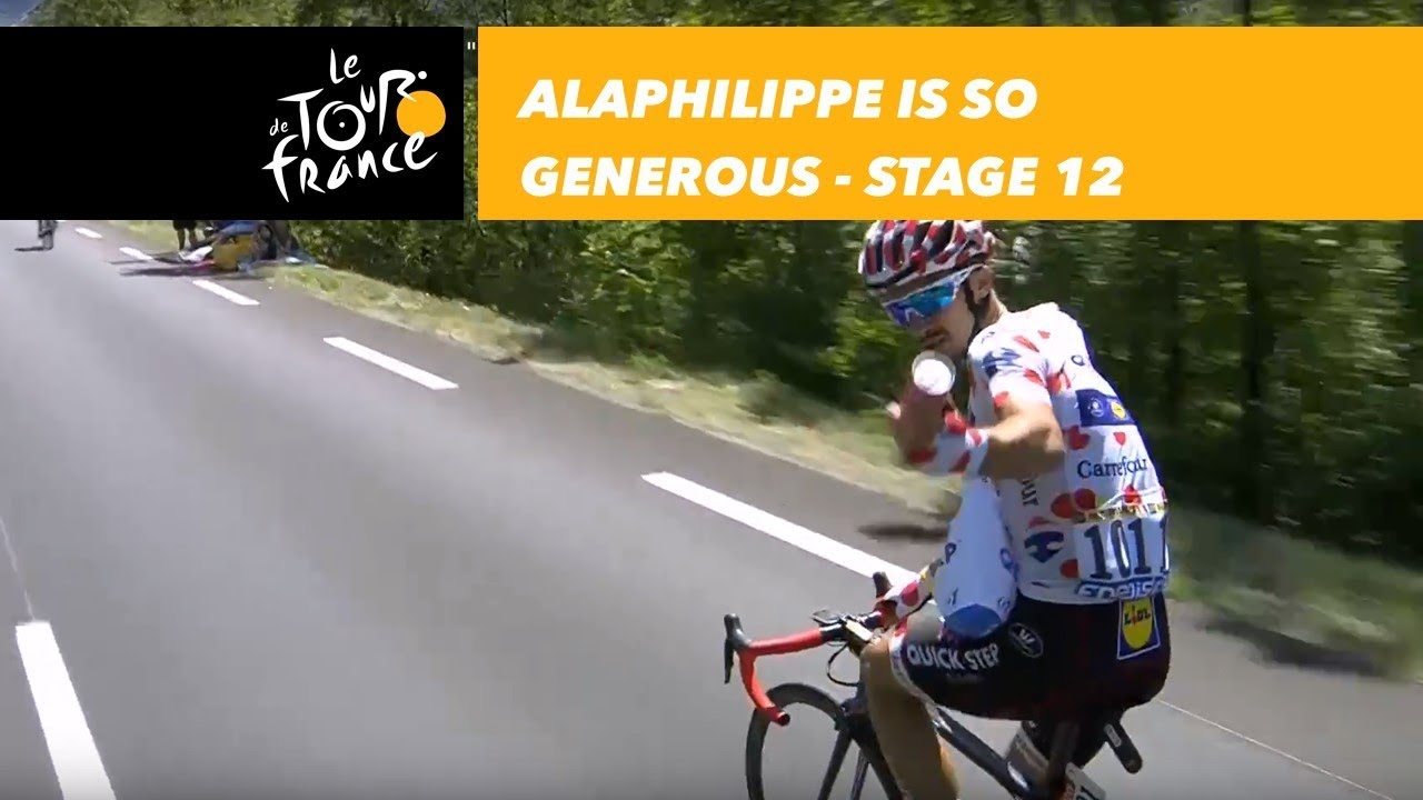 ventoux vin Sometimes cameramen need a drink too, thanks Julian Alaphilippe! - Stage 12 - Tour de France 2018