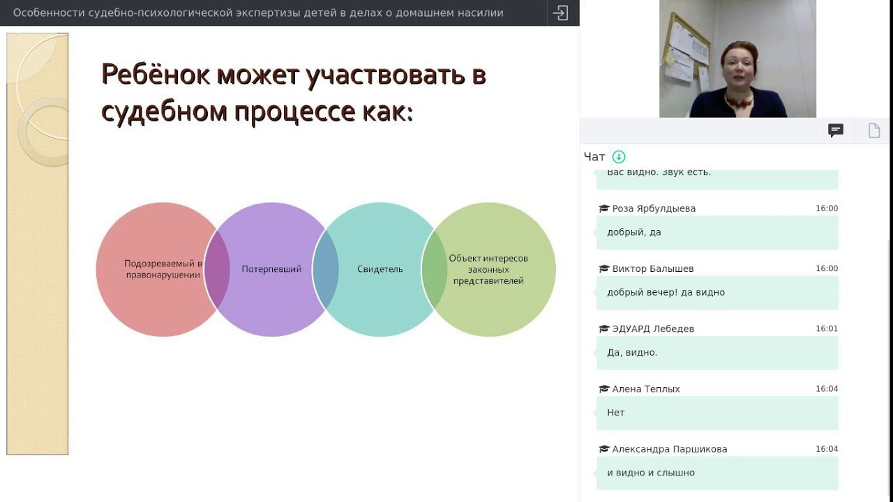 Особенности судебно-психологической экспертизы детей в делах о домашнем ...