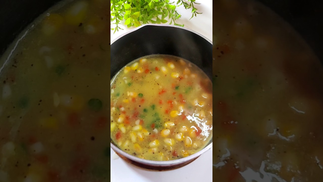 Simple Sweet Corn Soup #shorts
