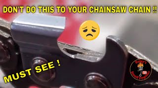 CHAINSAW CHAIN WILL NOT CUT ?  THIS MAY BE WHY !