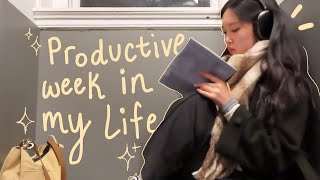 college week in my life: in person classes, cafe hopping, interviews, studying, thrifting