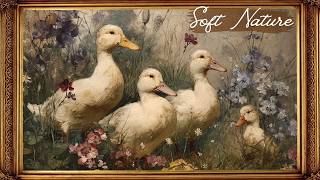 Picture Of Ducklings And Flowers 🌿 Artistic Picture Frame For Living Room Decoration | Vintage Style screenshot 3