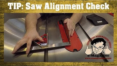 Woodworking Quick Tip #29- Check your table saw alignment quickly and easily!