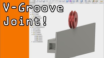Fusion 360 Joints Tutorial:  How to model a V-pulley!  FF42