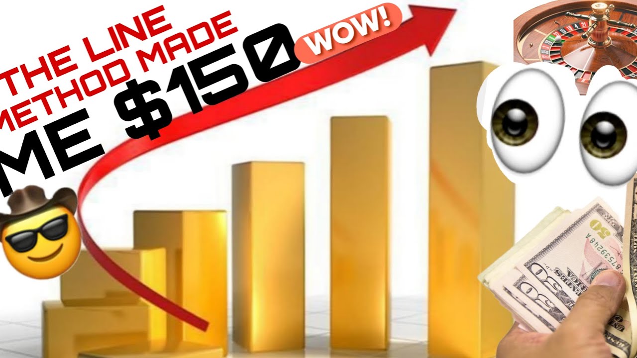 I USED THE (LINE) METHOD ROULETTE STRATEGY AND MADE 150 IN 15 MINUTES