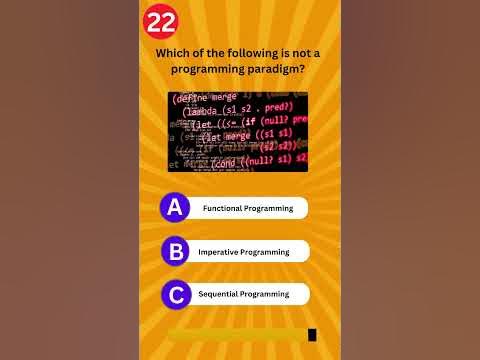 which of the following is not programming Paradigm? #programming # ...