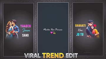 New Trending Photo Moving Lyrics Video Editing in Alight Motion | Trending Reels Video Editing 🔥