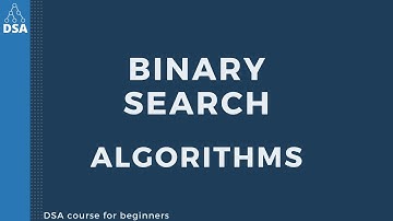 Binary search algorithm with example and logic code | DSA full course link in description below