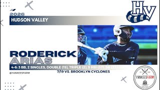 Roderick Arias Vs. Brooklyn Cyclones 7/19/26