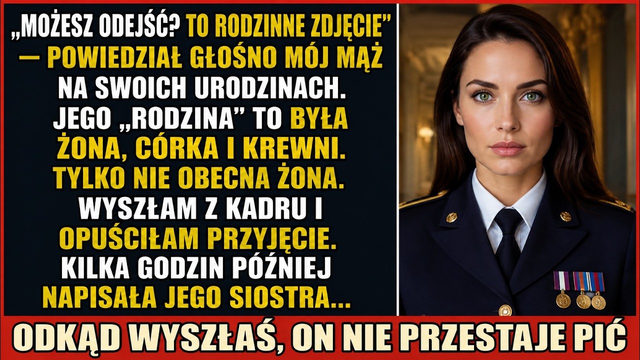 Na własnych pięćdziesiątych urodzinach mąż kazał mi zejść z rodzinnego zdjęcia. „Elwira, odsuń się na chwilę. Chcę jedno zdjęcie tylko z rodziną” – powiedział przy córce, krewnych i gościach....