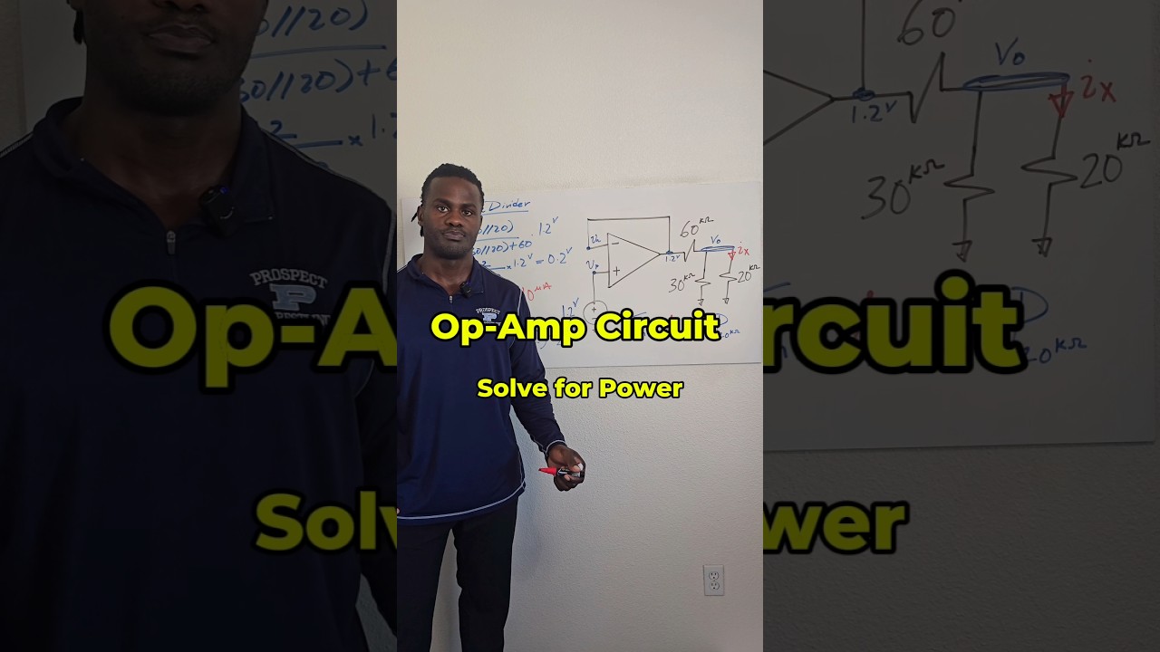 Negative Feedback Op-Amp Circuit - Solve for Power