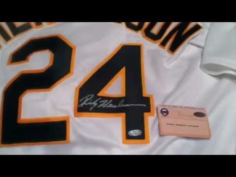 Rickey Henderson Autographed Athletics Authentic Batting Practice Mitchell  & Ness Jersey