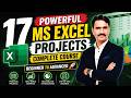 17 Powerful MS Excel Projects Complete Course | Complete Course in Hindi/Urdu