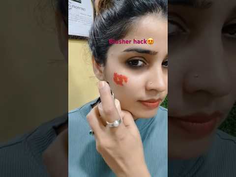 Easy blush hacks // how to apply 💄with blush makeup 💇‍♀️#viral #shorts #youtube