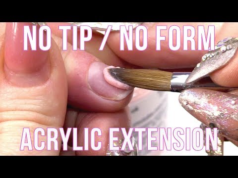 HOW TO EXTEND THE NAIL BED WITHOUT A FORM OR A TIP - NAIL HACK