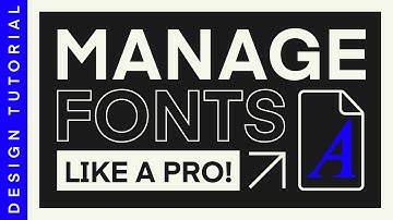 The BEST Way to Organise Your Fonts! - Featuring FontBase