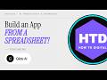 No Code? No Problem. Build Apps from Spreadsheets with Glide AI