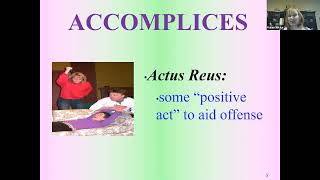 Criminal Law Chapter 7 Parties to Crime