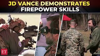 VP Vance shows superb firepower prowess: Fires M240B machine gun, Sniper, Howitzer at Quantico