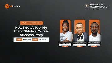 How I Got A Job: My Post-10Alytics Career Success Story
