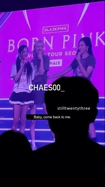 Jealous Jisoo at born pink finale #chaesoo 🌈