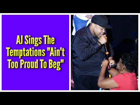 AJ Sings The Temptations "Ain't Too Proud To Beg" | Rickey Smiley Karaoke Night