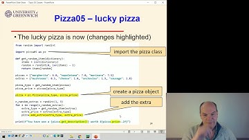 OO Python 03-5: Classes - Lucky pizza