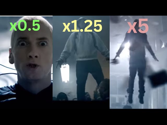 Rap God by Eminem at Different Speeds 🔥