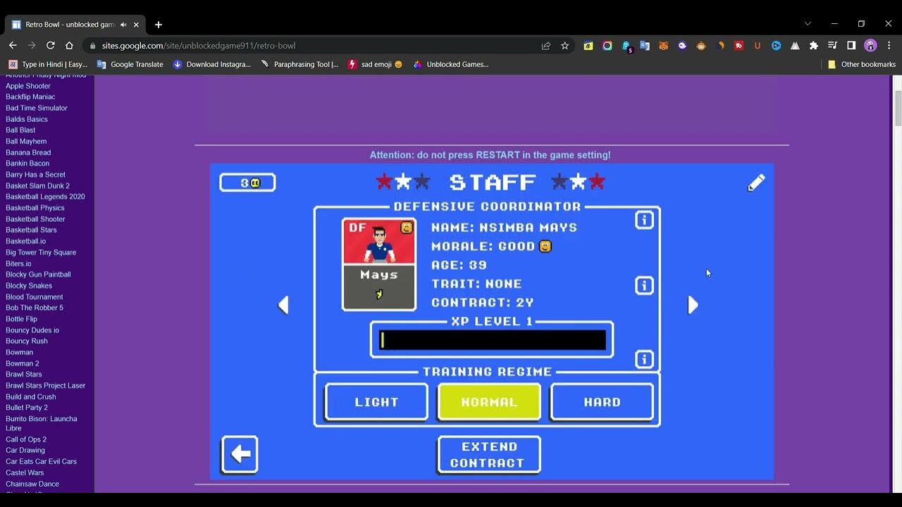 retro bowl unblocked games 911 YouTube
