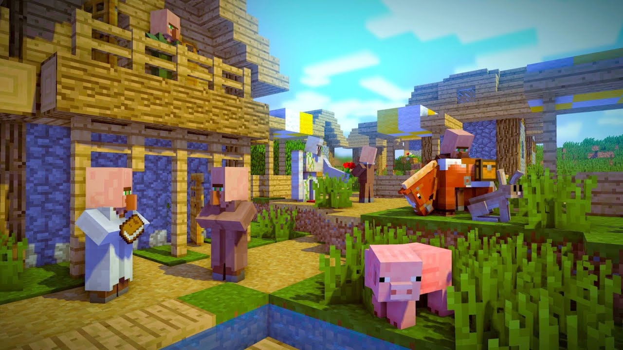 minecraft found a village survival series part 2 - YouTube
