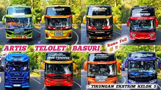 RAME FULL BUS TELOLET BASURI TERBARU 🥳 HUNTING BUS DI TANJAKAN EKSTRIM KELOK 5 BANJAR