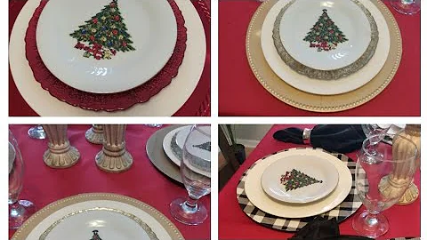 CHRISTMAS IN JULY TABLESCAPE IDEAS 2022/TABLESCAPE TUESDAYS/HOW TO STYLE A TABLE FOR CHRISTMAS