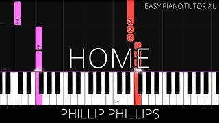 Phillip Phillips - Home (Easy Piano Tutorial)