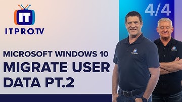 Microsoft Windows 10 (MD-100) Migrate User Data Pt.2 | First 3 For Free