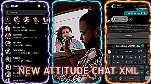 New attitude chat xml video editing tutorial😎Block attitude boy❓️ lyrics | alight motion video link👇