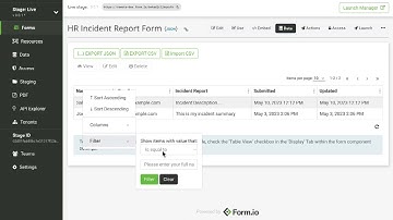 Managing Your Data In Form.io