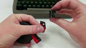 Respooling Typewriter Ribbon
