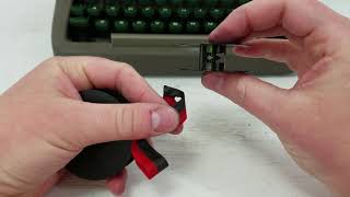 Respooling Typewriter Ribbon