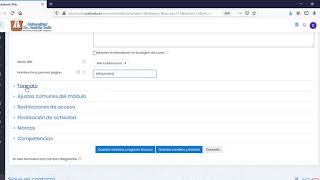 Configuracion de Wiki en Moodle Configuracion de Wiki en Moodle