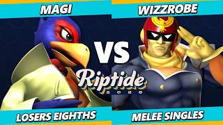 Riptide 2026 TOP 8 - Magi (Falco) Vs. Wizzrobe (Captain Falcon) Smash Melee - SSBM screenshot 2