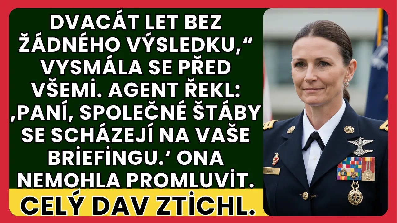 „Dvacet let ničeho,“ zasmála se. Pak agent řekl: „Plukovníku, NATO čeká.“
