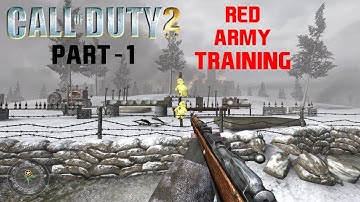 Call of Duty 2 Walkthrough | Part 1| Red Army Training