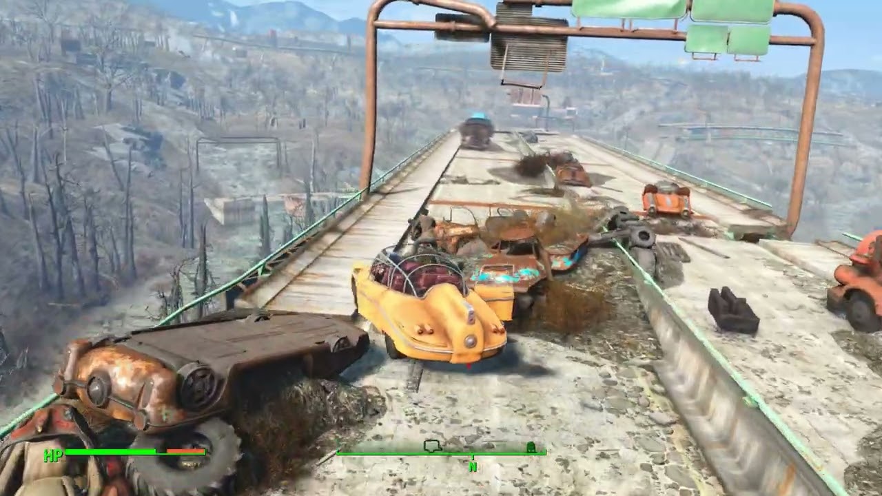 Fallout 4 - DOTC Havok Physics Vehicles - just testing some (released) speed and turning adjustments