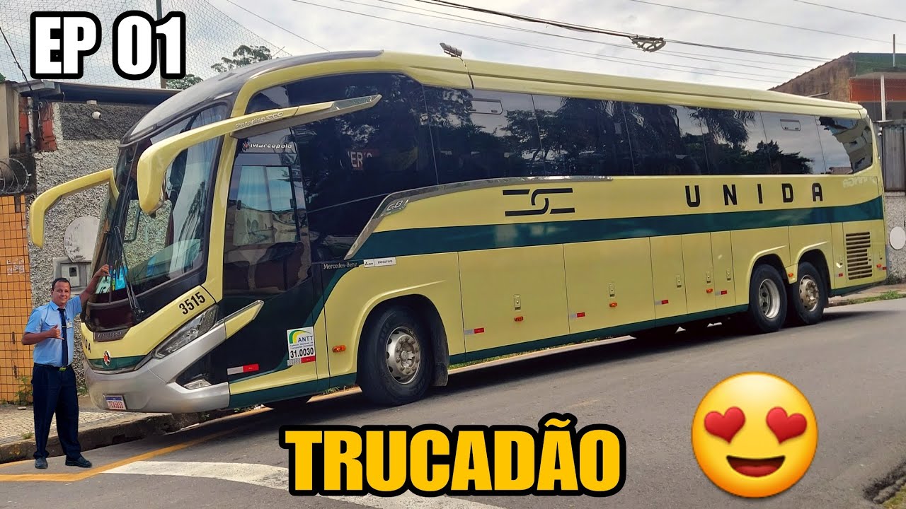 Dirigindo o trucadão da Empresa Unida | Marcopolo Paradiso 1200 G8 | Mercedes Benz O-500RSD Euro 6