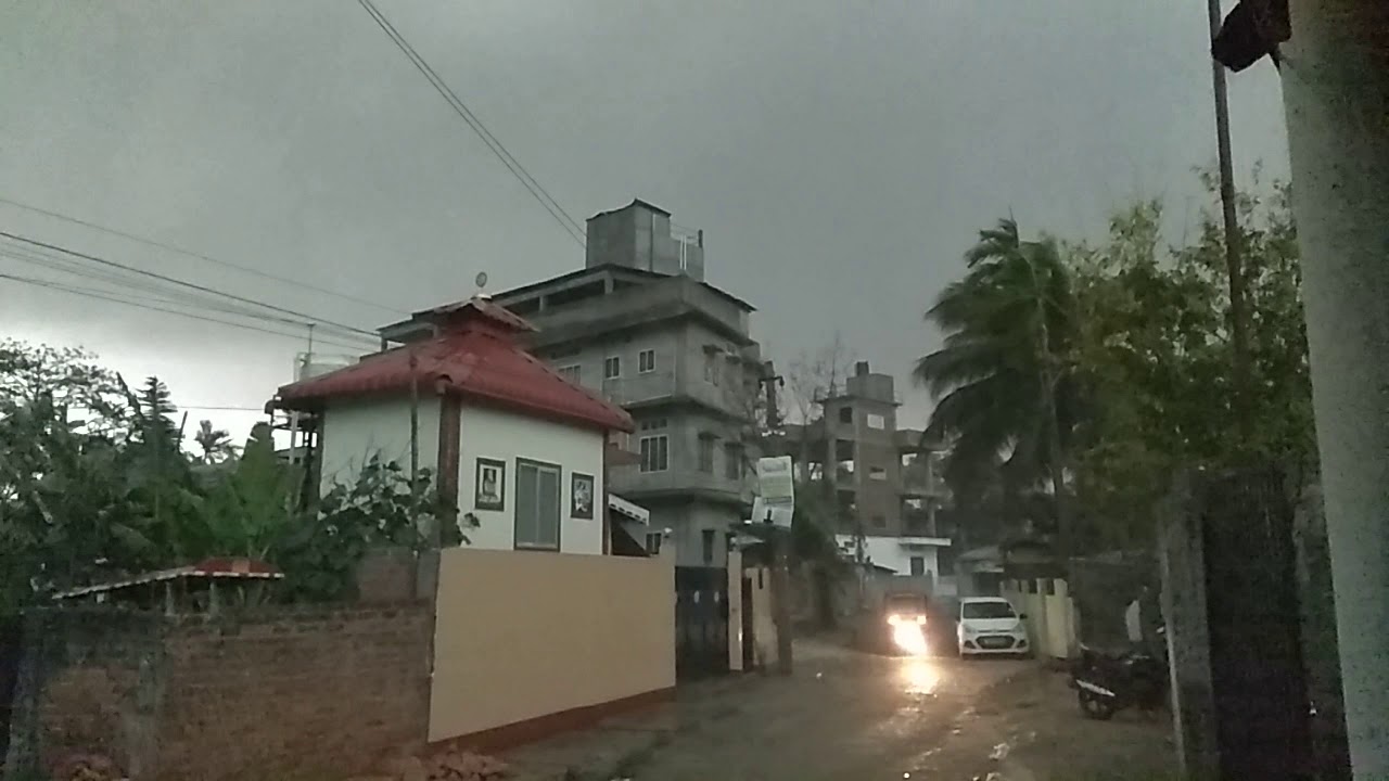 Heavy rains and storm hit Guwahati city of Assam
